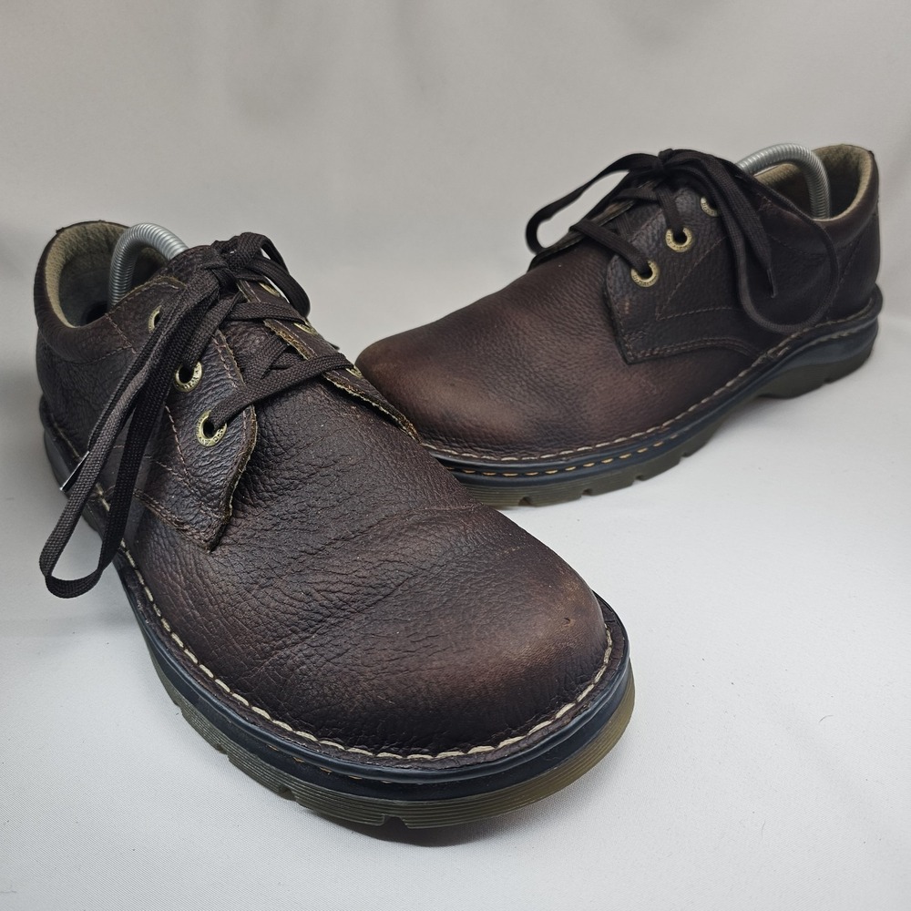 Dr. Martens Ordell Oxford Brown Pebble Leather Mens Size 10 AW004 Shoes Lace Up